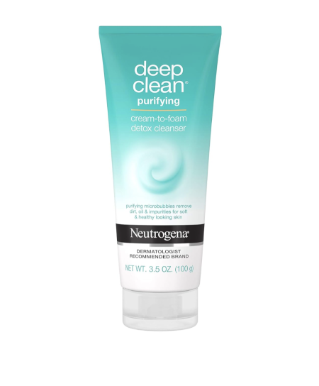 Neutrogena Deep Clean Purifying Cream-to-Foam Detox Facial Cleanser